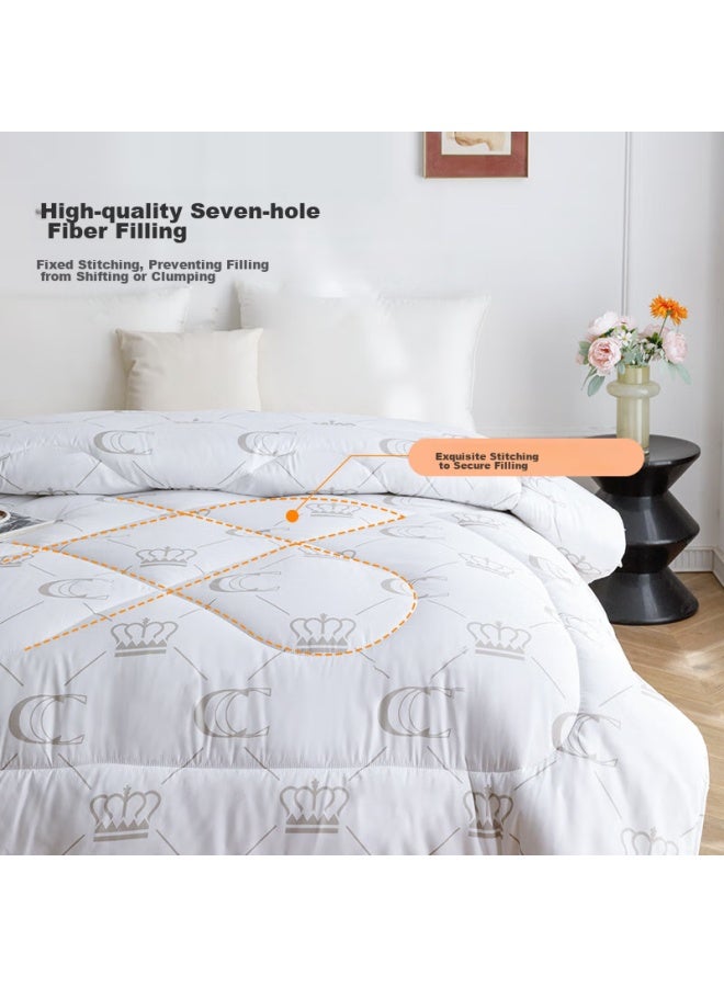 Danisa Crown Comforter, Winter And Spring Quilt, All-season Antibacterial Fiber Cotton Duvet, Air Conditioning Double Bed, Dormitory, 4 Jin, 200x230cm - Image 3