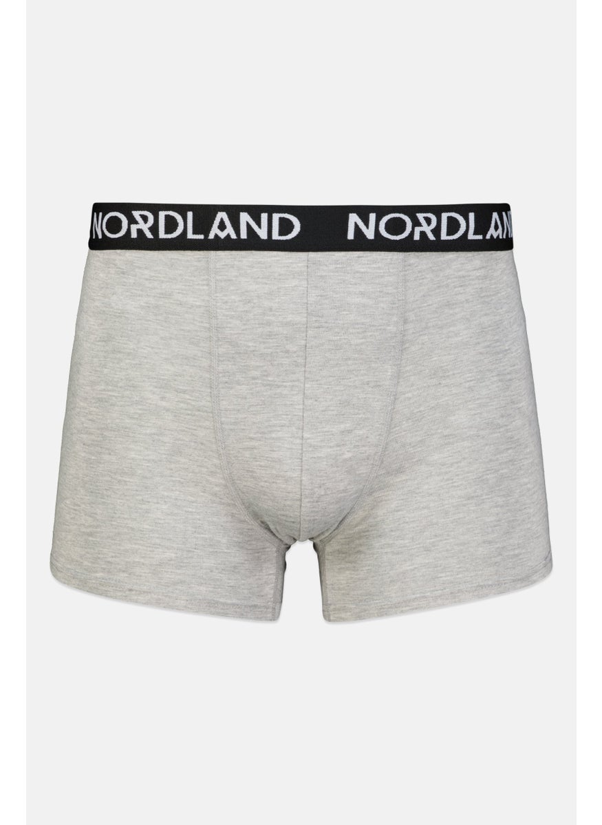 Nordland - Men 2 Pieces Brand Logo Boxer, Black/Grey - Image 1