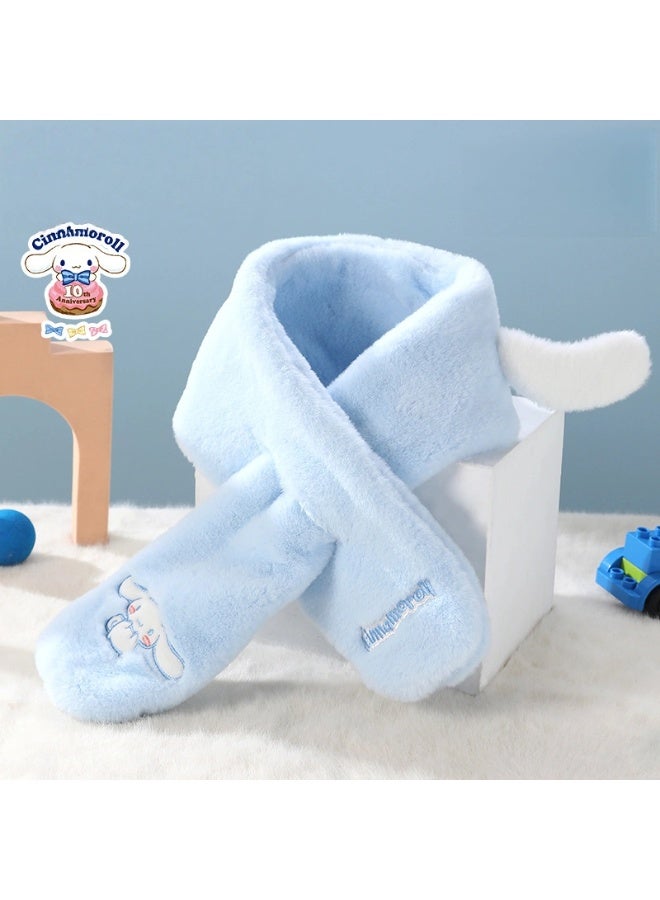 Cinnamoroll Embroidered Fluffy Scarf Super Delightful Ultra Warm and Incredibly Adorable Must Have Accessory for Kids - Image 2
