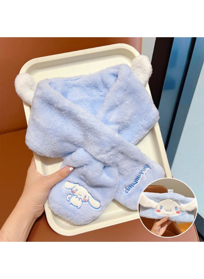 Cinnamoroll Embroidered Fluffy Scarf Super Delightful Ultra Warm and Incredibly Adorable Must Have Accessory for Kids - Image 3