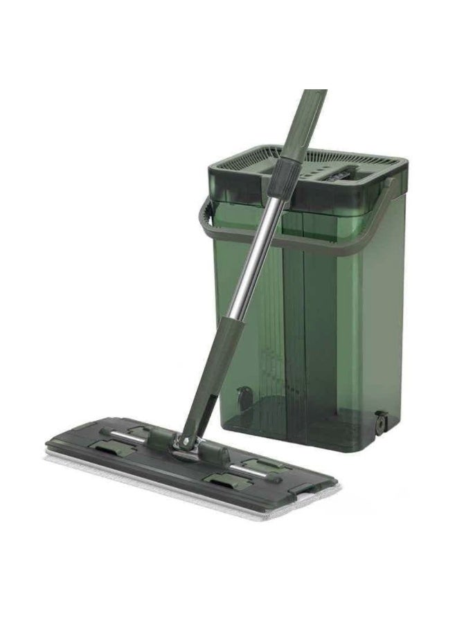 إيباسكت دلو ممسحة أكريليك فاخر غير قابل للكسرقابل للدوران 360 درجة مع قطعتين احتياطيتين - Image 1