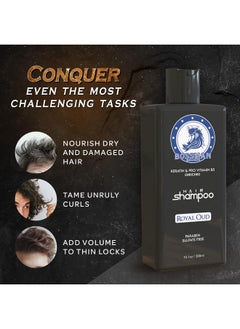 bossman Hair Shampoo For Men Natural Moisturizing Men'S Shampoo With Keratin & Vitamin Pro5 Enriched Paraben & Sulfate Free (Royal Oud Scent)  - Image 4