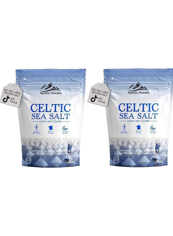 Mystic Nature Mystic Nature Celtic Sea Salt Unrefined (Light Gray) Pack of 2