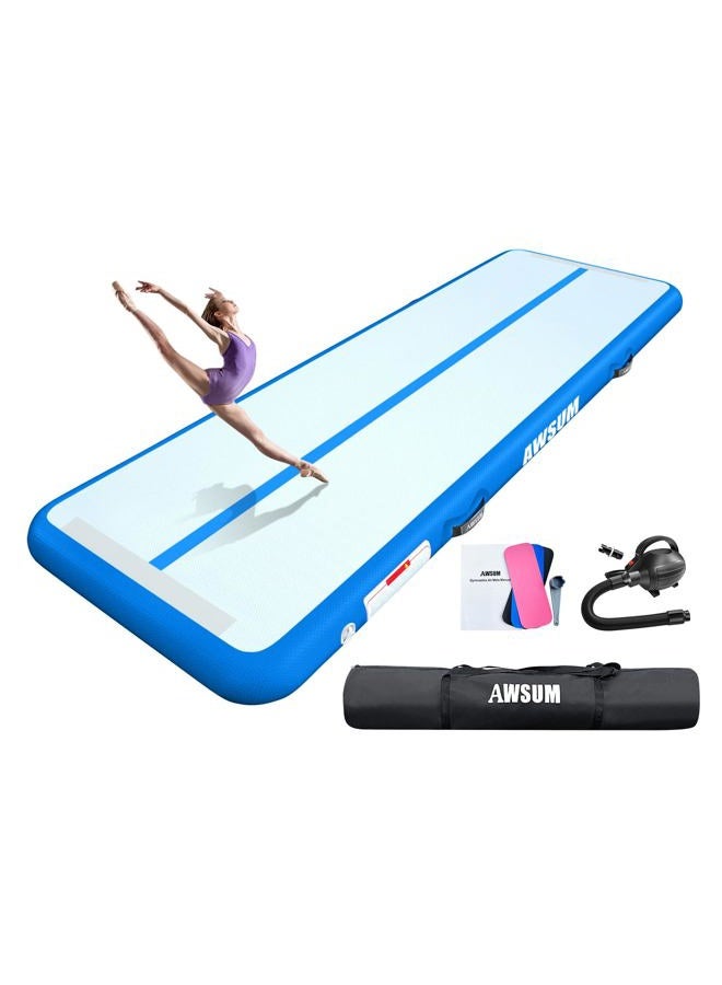 AWSUM 16 ft x 3.3ft x 8inches Gymnastics Air Mat Training Tumbling Mat Gymnastics Tracks with Electric Air Pump for Gym/Water/Yoga/Home use - Image 1