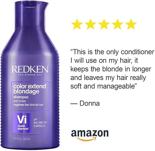 REDKEN Purple Conditioner For Blonde Hair Vi Violet Pigment Color Extend Blondage - Image 5