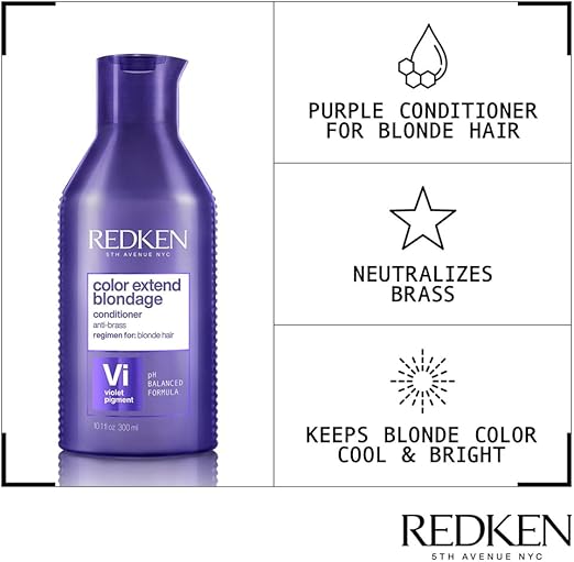 REDKEN Purple Conditioner For Blonde Hair Vi Violet Pigment Color Extend Blondage - Image 3