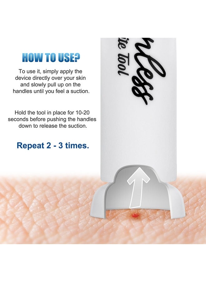 نيبمينينت أدوات شفط - لدغات الحشرات والنحل / لسعات النحل ، تخفيف لدغات الحشرات الطبيعية ، خالية من المواد الكيميائية - أبيض - Image 2