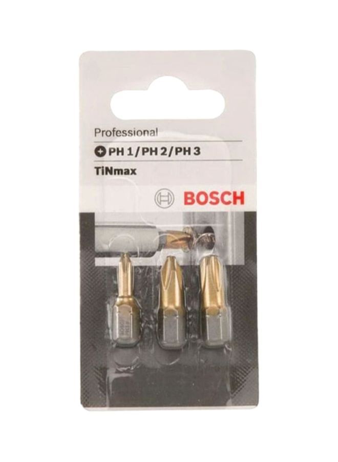 NIBEMINENT 3-Piece TiNmax Drill Bit Set Gold/Silver  - Image 2
