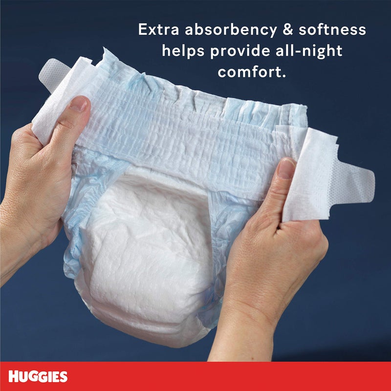 HUGGIES حفاضات الأطفال الليلية حجم 3، 24 قطعة، هاجيز أوفرايتس - Image 3