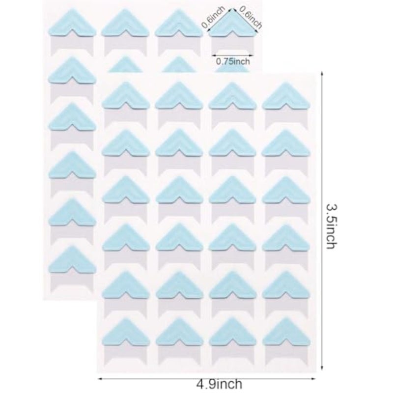 16 Sheets 8 Colors Photo Corner Stickers Holder Protectors Self Adhesive Photo Mounting Corner Stickers Picture Corners for DIY Scrapbooking Photo Album Personal Journal Diary, 384 Count - Image 2