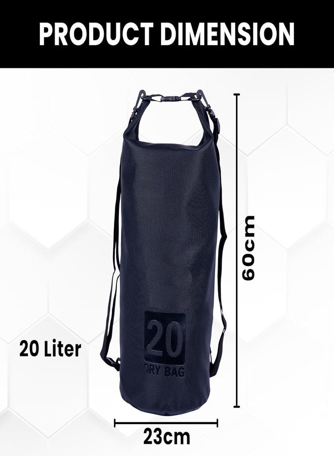 Vroxy Waterproof Dry Bag with Shoulder Strap - 10L/15L/20L Floating Lightweight Sack for Kayaking, Hiking, Camping, Snowboarding & Outdoor Adventures(1Pcs) (20) - Image 3