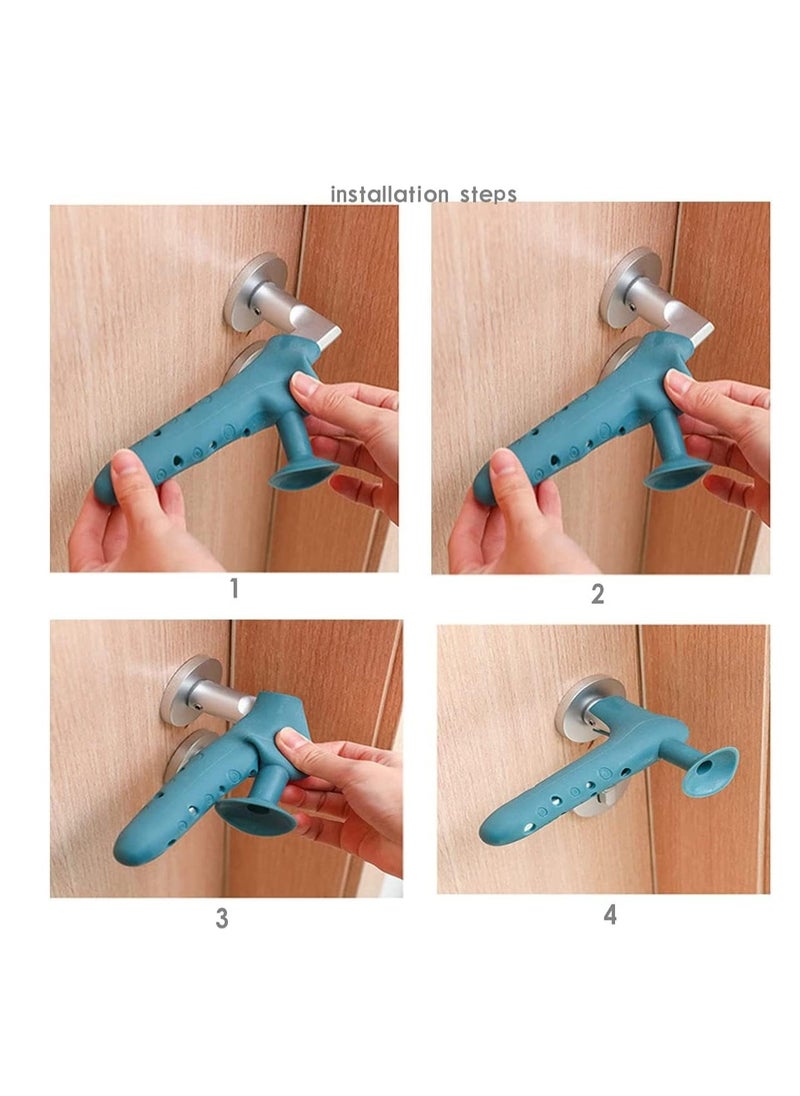 Generic - غطاء مقبض الباب من السيليكون - مقبض باب مضاد للتصادمات - سدادة الباب - ألوان متنوعة... - Image 1