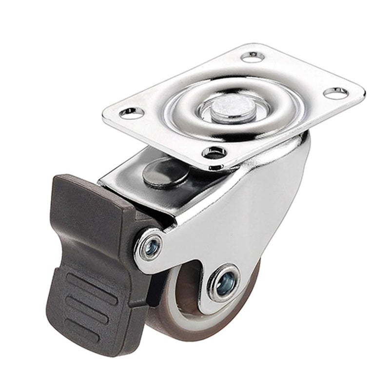 Directional Wheel 1 Inch Heavy Duty Casters 360 Swivel Rubber Silent Double Bearing Easy Install - Image 5