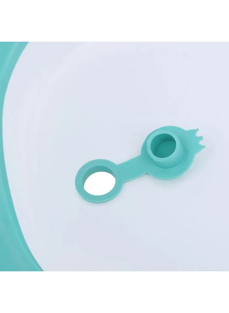 RENOVO Collapsible Toddler Bathtub Portable Travel Tub for Babies Newborns Infants Toddlers with Non-Slip Anti-Skid Legs Size 75X45cm GREEN - Image 5