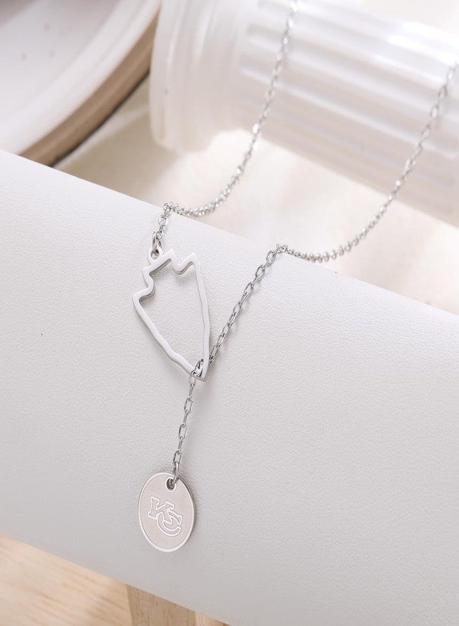 imani Necklace for Football Fans K&C Kansas City Inspired jewelry Cheerleader Gameday Party Decor Outfits （K&C Y Necklace gold - Image 4