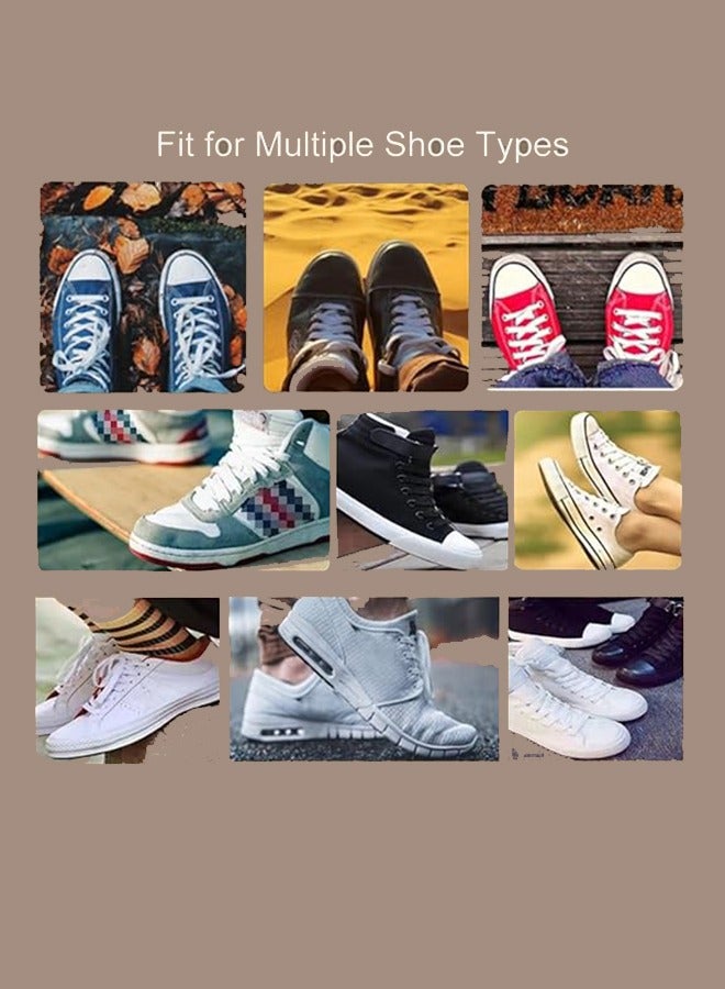 3 Flat Shoelaces 8mm Single-Layer Flat Shoelaces Suitable For White Boys And Girls Shoes Suitable For Sports Leisure Mountaineering Basketball Shoelaces (Black)  - Image 3