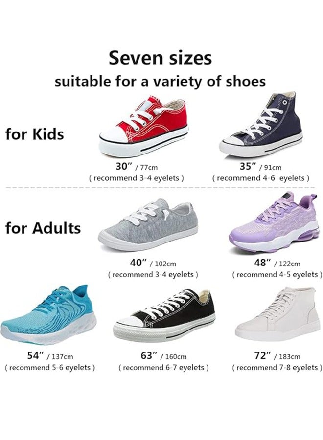 3 Flat Shoelaces 8mm Single-Layer Flat Shoelaces Suitable For White Boys And Girls Shoes Suitable For Sports Leisure Mountaineering Basketball Shoelaces (Black)  - Image 5
