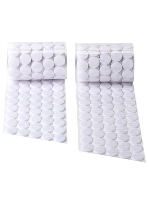 Self Adhesive Dots 1000Pcs500 Pair Sets 078 Inch  20mm Diameter Hook and Loop Self Adhesive Dots Tape Nylon Sticky Back dots with High Viscocity Glue Self Adhesive Hook and Loop Dots White