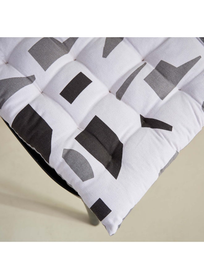 Home Box Snazzy Astri X Printed Chair Pad 40 X 40 Cm - Image 1