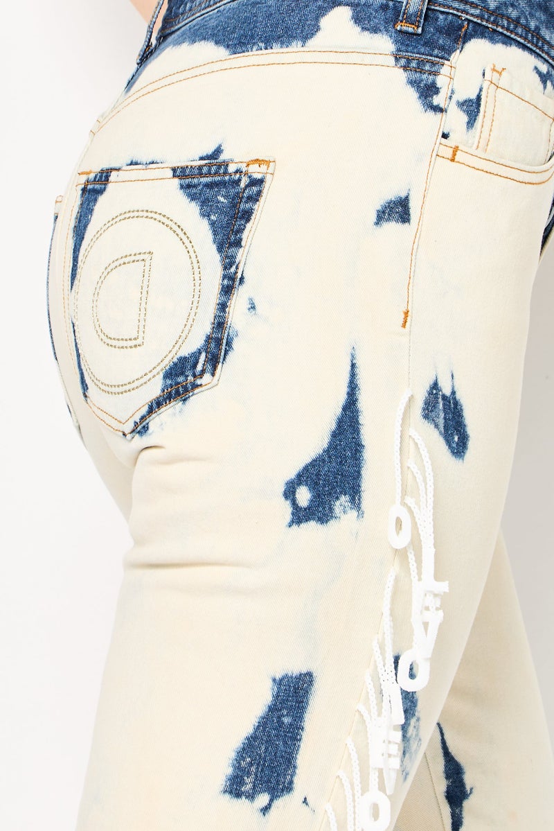 DESIGUAL Women Boyfriend Fit Beached Pants, Multicolor - Image 2