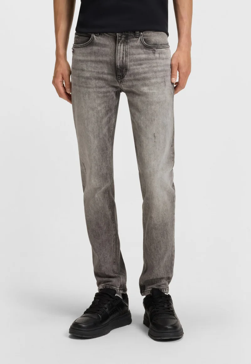 هوجو Extra-slim-fit jeans in grey stretch denim