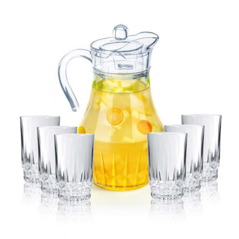 Pan Home Arcopal Victoria 7-Piece Drink Set - Clear - Image 1