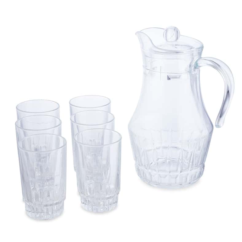 Pan Home Arcopal Victoria 7-Piece Drink Set - Clear - Image 3