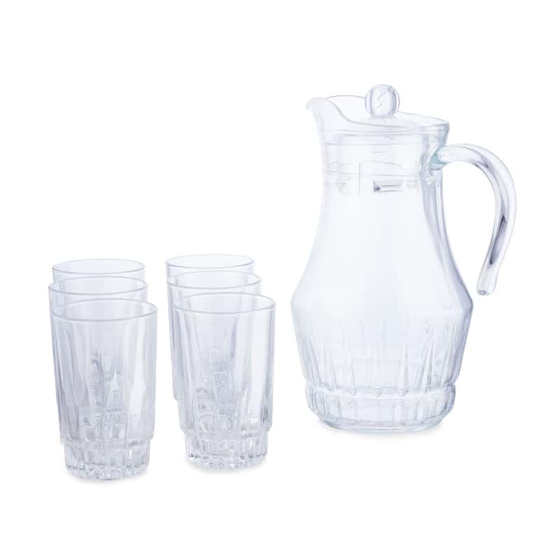 Pan Home Arcopal Victoria 7-Piece Drink Set - Clear - Image 2