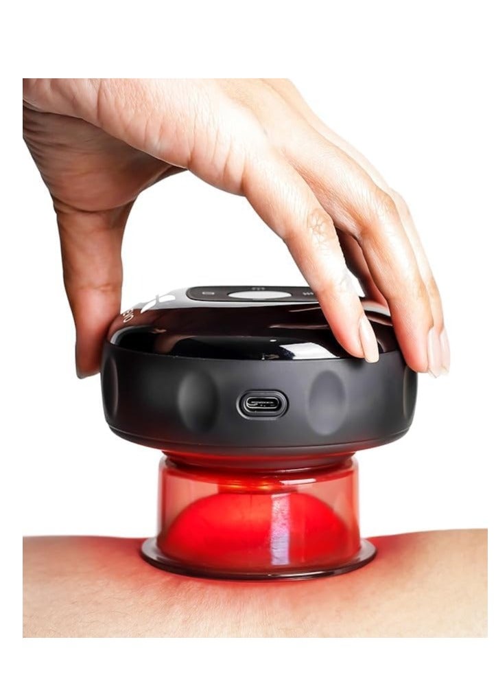 Generic The Original 4-in-1 Smart Cupping Therapy Massager, Red Light Therapy for Targeted Pain Relief, Knots, Aches, Muscle Soreness, Circulation & Tighter Skin, Portable Cupping Kit  - Image 1