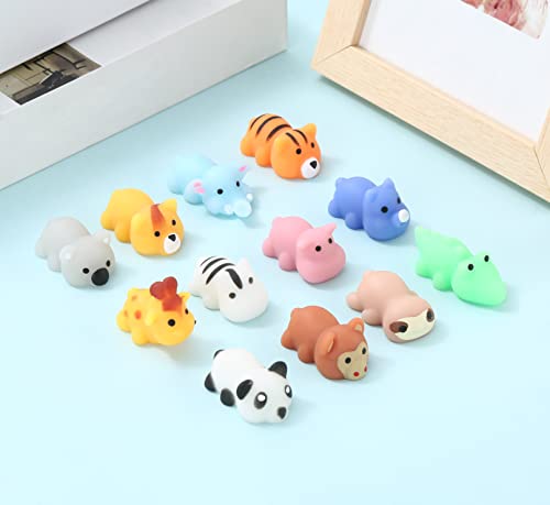 Ganjiang 12 Pack Mochi Squishy Animals Soft Stress Relief ToyKids Party FavorBirthday GiftClassroom PrizesGoody Bag Stuffers - Image 1