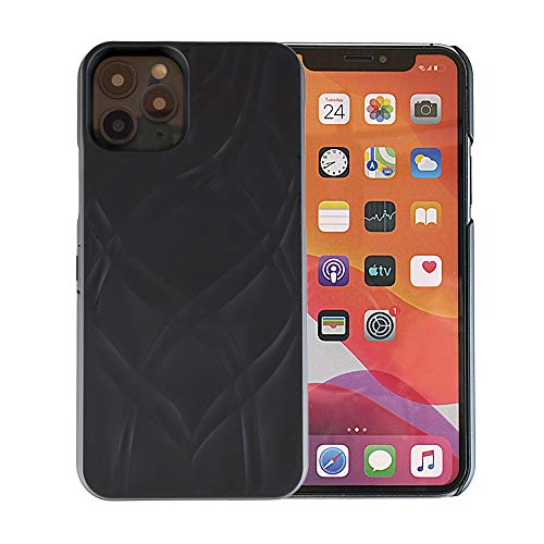 W7ETBEN Wallet Case for iPhone 11 Pro, Hidden Mirror Card Holder Case Cover for iPhone 11 Pro 5.8 inch - Black - Image 2