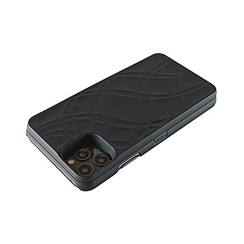 W7ETBEN Wallet Case for iPhone 11 Pro, Hidden Mirror Card Holder Case Cover for iPhone 11 Pro 5.8 inch - Black - Image 5