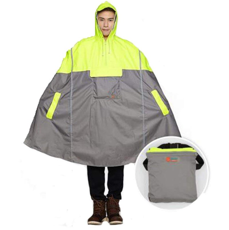 SudaTek Lightweight Cycling Rain Poncho Breathable Bike Hooded Raincoat with Reflector Strip - Image 5
