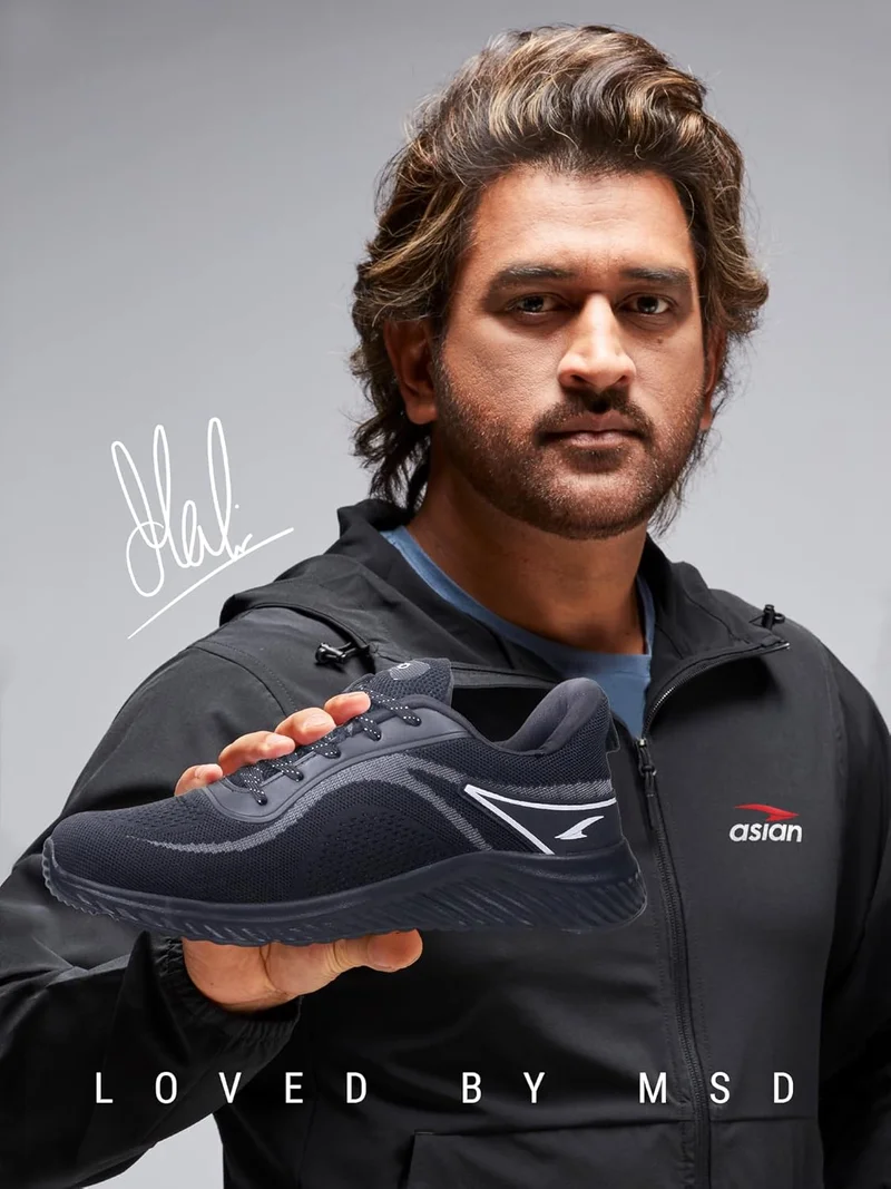 Asian Black Lightweight Sneakers for Men