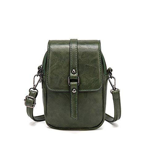 My Friday myfriday Vintage Crossbody Phone Bag for Women, Small PU Leather Shoulder Purse and Handbag with Tassel&Rivet Decoration - Image 1