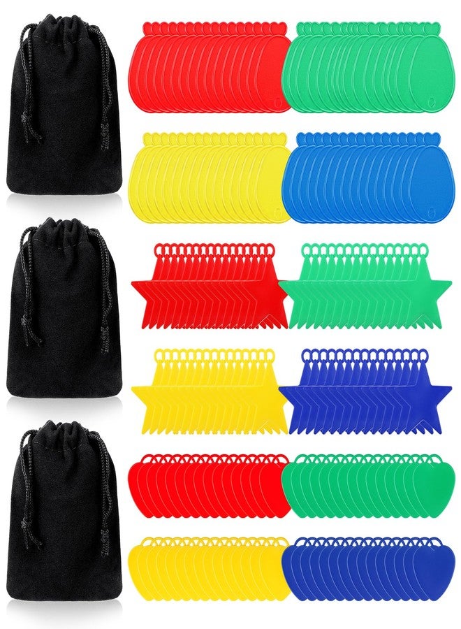 Charnoel 180 Pcs Plastic Balloon Weights Colorful Weights for Balloons for Birthday Party Christmas Wedding Celebration Decoration, Balloon Heart Star Shaped - Image 1