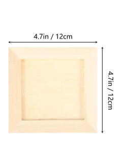 KASTWAVE Wooden Picture Frames, Unleash Creativity with 6 DIY-Perfect 4.7x4.7 inch Unfinished Wood Photo Frames for Kids and Adults. Ideal for Arts, Crafts, and DIY Painting Projects  - Image 2