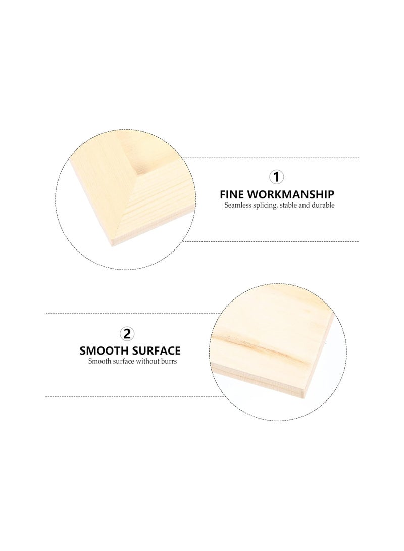 KASTWAVE Wooden Picture Frames, Unleash Creativity with 6 DIY-Perfect 4.7x4.7 inch Unfinished Wood Photo Frames for Kids and Adults. Ideal for Arts, Crafts, and DIY Painting Projects - Image 3