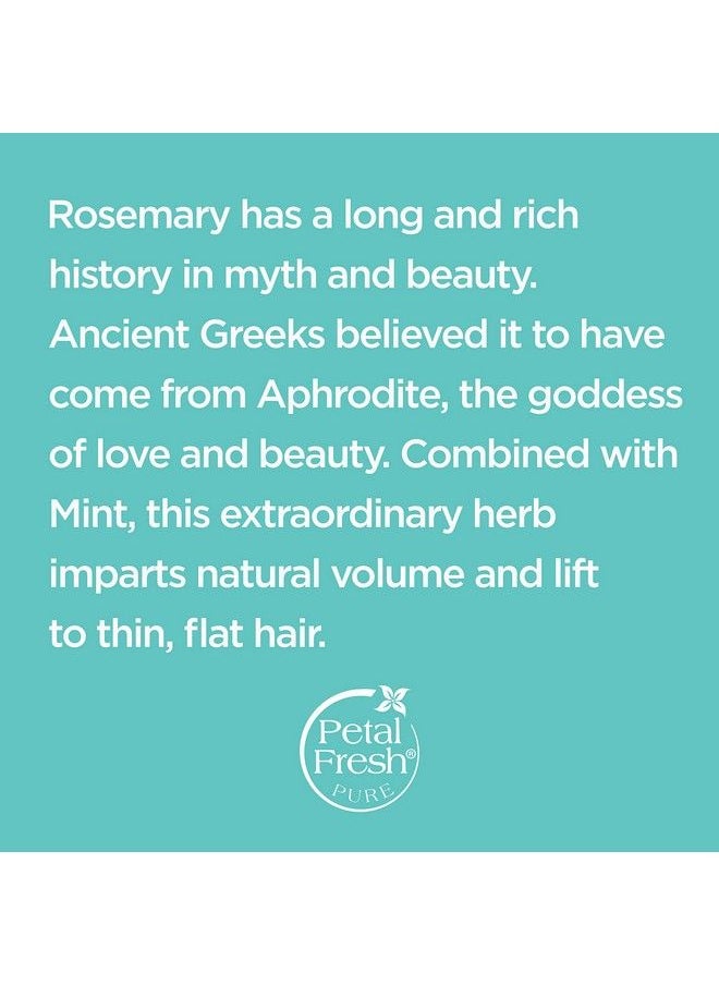 Petal fresh - Pure Volumizing Rosemary & Mint Conditioner For Thin Hair 355 Ml| Silicones Color & Paraben Free| All Natural| 100% Vegan & Cruelty Free - Image 1