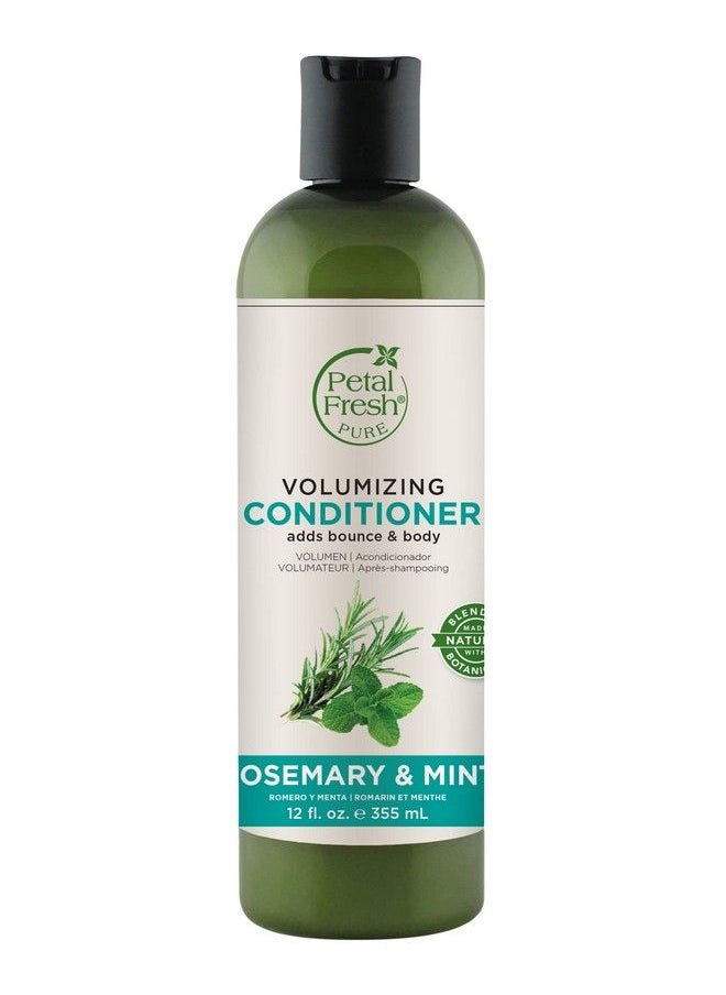 Petal fresh - Pure Volumizing Rosemary & Mint Conditioner For Thin Hair 355 Ml| Silicones Color & Paraben Free| All Natural| 100% Vegan & Cruelty Free - Image 1