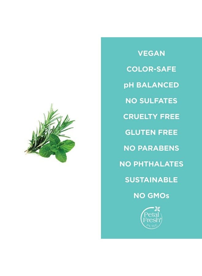 Petal fresh - Pure Volumizing Rosemary & Mint Conditioner For Thin Hair 355 Ml| Silicones Color & Paraben Free| All Natural| 100% Vegan & Cruelty Free - Image 1