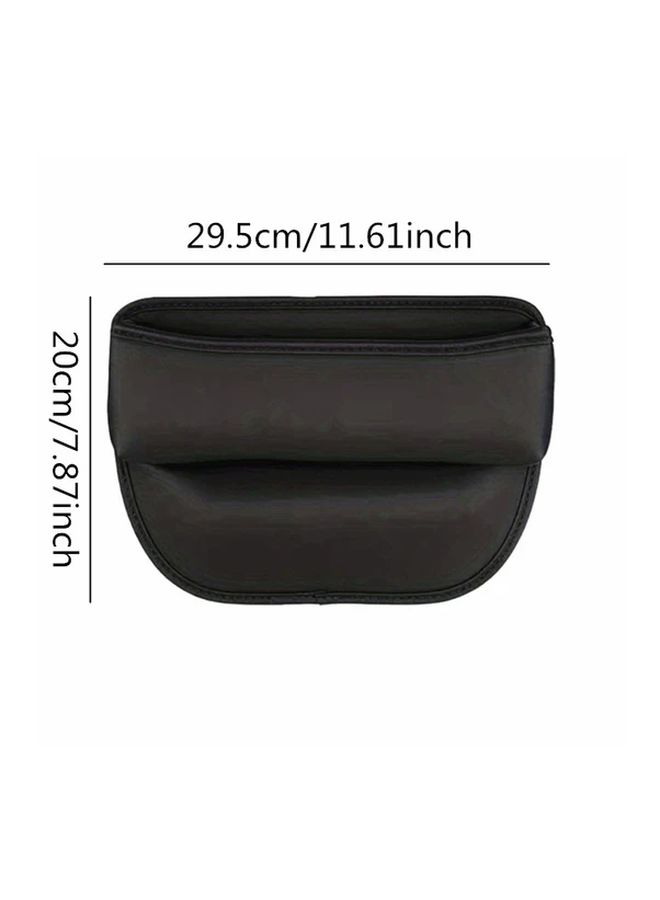 2Pcs PU Leather Car Seat Gap Storage Box Organizer Pocket For Phone Coins Wallet - Image 2