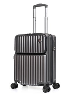 MORANO Morano Modern Polycarbonate Lightweight Carry-on Luggage with Front Pocket and Built in TSA Lock (Grey) 20 Inch Dimension 35*21*49 CM  - Image 1