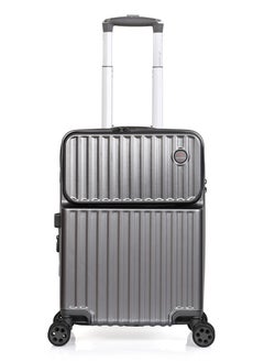 MORANO Morano Modern Polycarbonate Lightweight Carry-on Luggage with Front Pocket and Built in TSA Lock (Grey) 20 Inch Dimension 35*21*49 CM  - Image 2