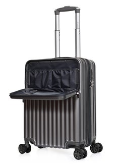 MORANO Morano Modern Polycarbonate Lightweight Carry-on Luggage with Front Pocket and Built in TSA Lock (Grey) 20 Inch Dimension 35*21*49 CM  - Image 3