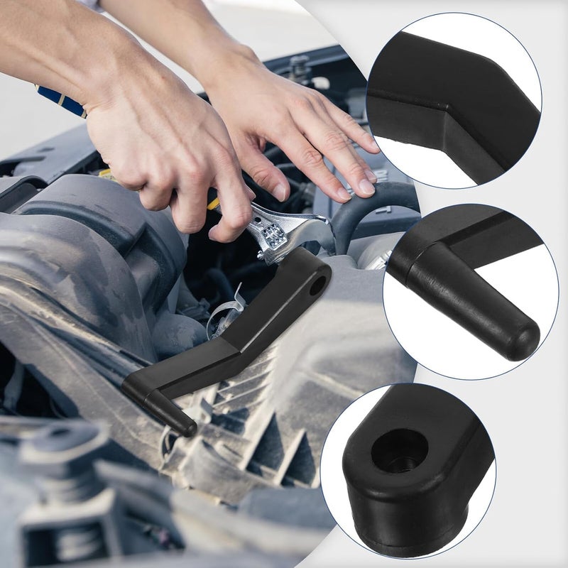 2pcs Anti-Slip Wheel Measuring Tool Handles with Plastic Balance Caliper Cranks for Car Tire Balancing Machines, Ergonomic Tire Width Distance Measurement Ruler for Automotive - Image 3