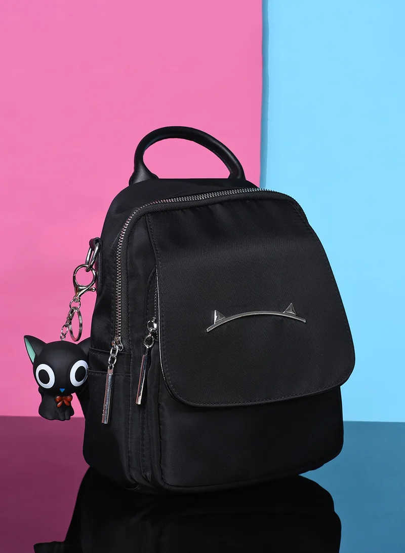 Haute Sauce  On-The-Go Glamour Black Backpack for Women | Best Price UAE
