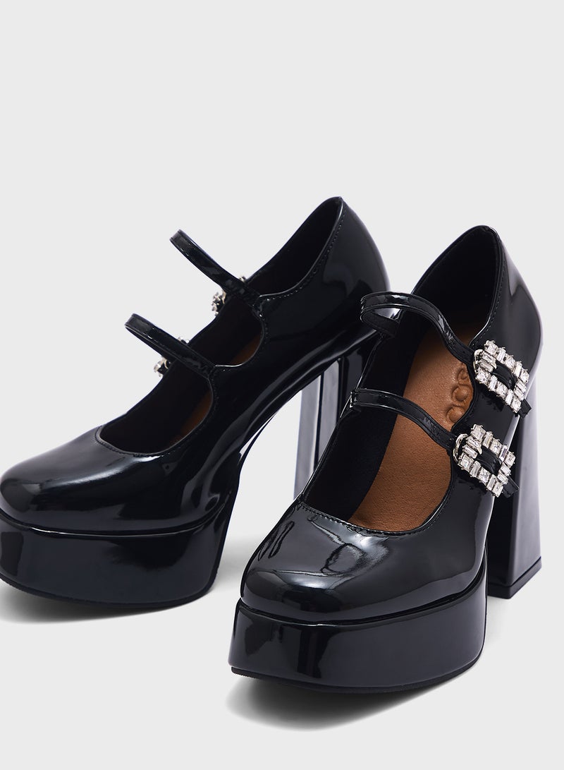 Ginger Heeled Mary-Jane Pump  - Image 4