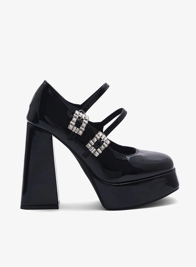 Ginger Heeled Mary-Jane Pump