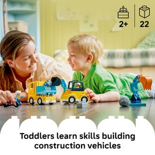 DUPLO 3 in 1 Construction Vehicles Building Toy 10475 (Age 2+, 22 Pieces) - view 3